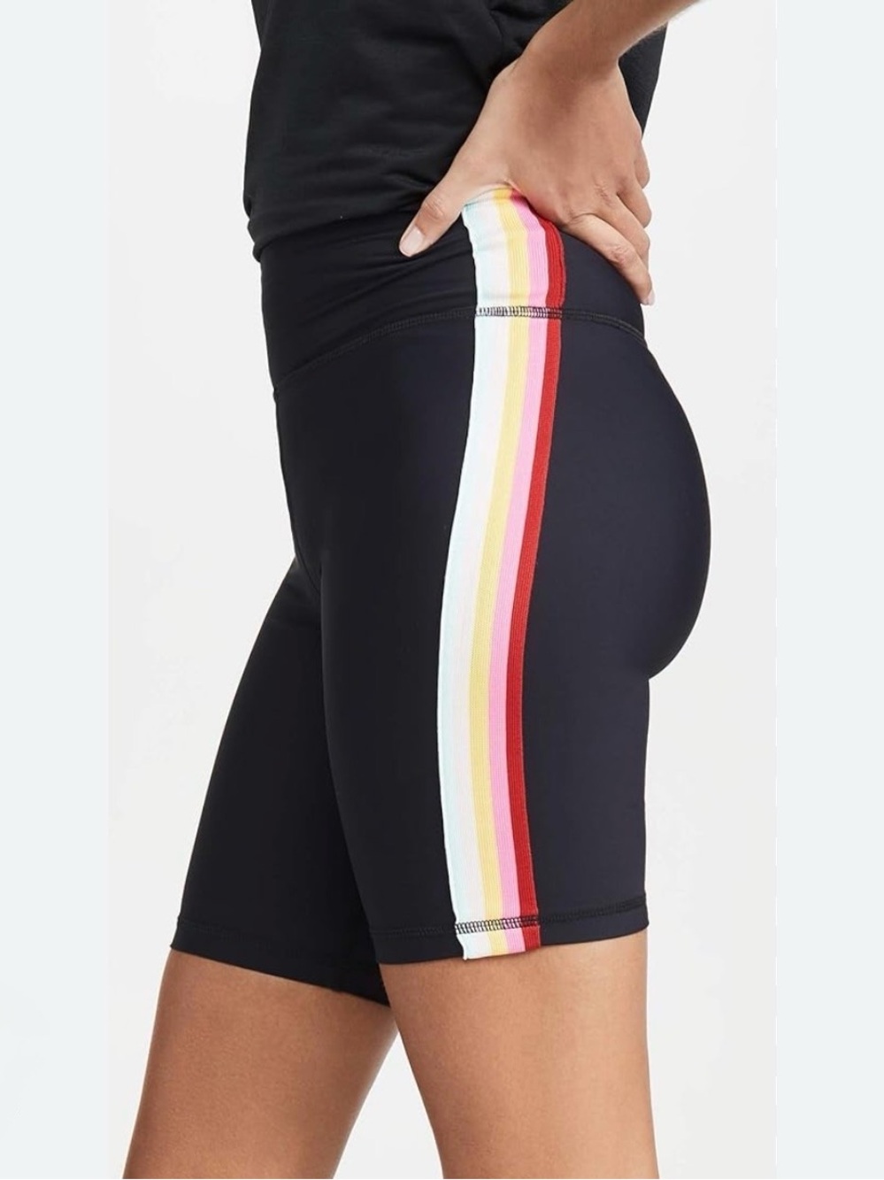 Spiritual Gangster Rainbow Stripe Biker Short